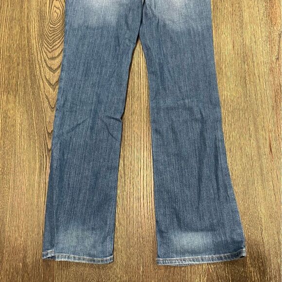 Lucky Brand Lola Boot Cut Jeans Low Rise Whisker Denim Medium Wash Blue Sz 4/27 - Picture 11 of 11